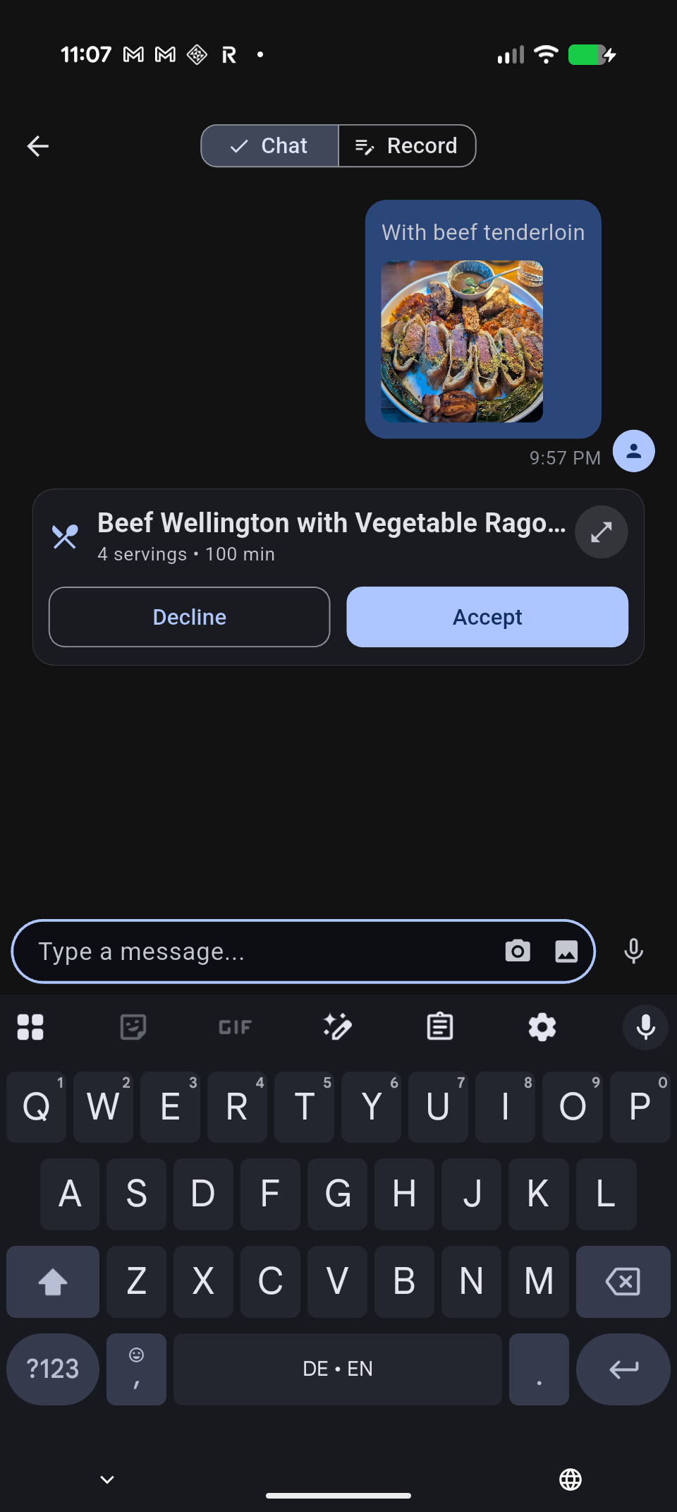 Recipe Creation