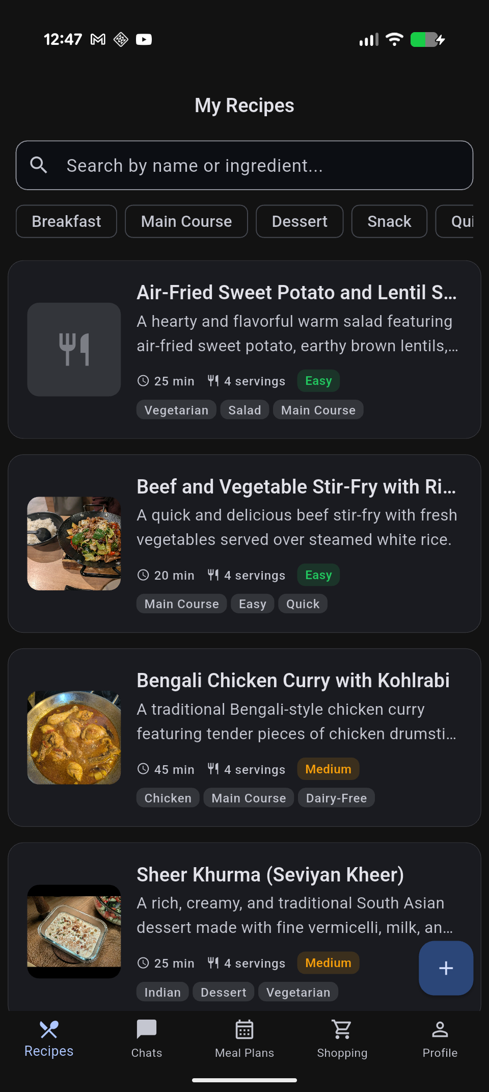 My Recipes